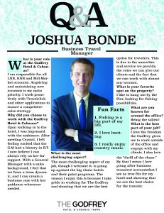 Joshua Bonde godfrey hotel tampa business travel sales