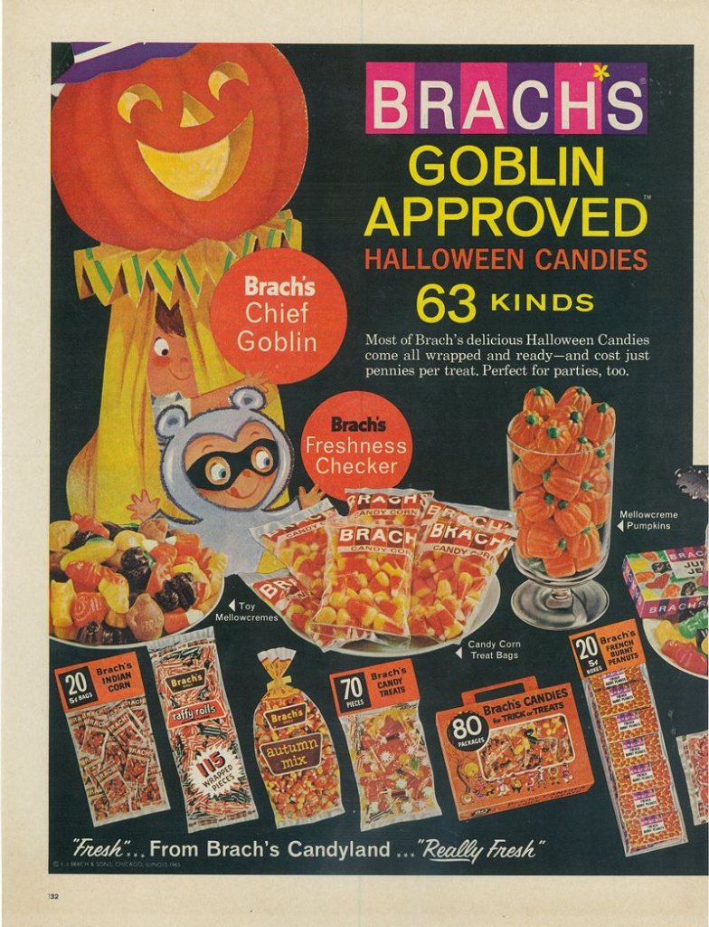 brach's vintage halloween candy ad
