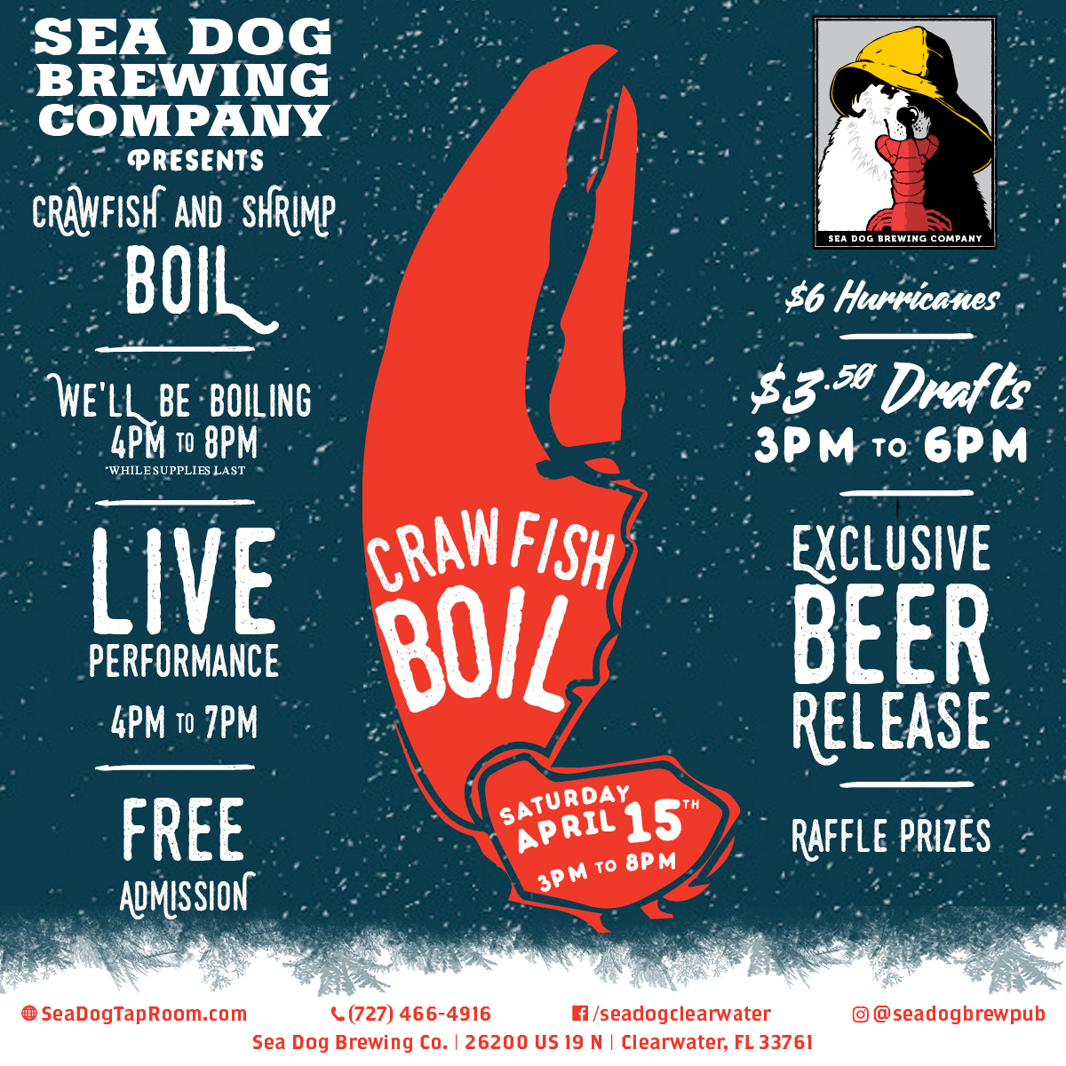 Client News: Sea Dog Brewing Presents “Crawfish & Crafts”, benefitting Habitat for Humanity