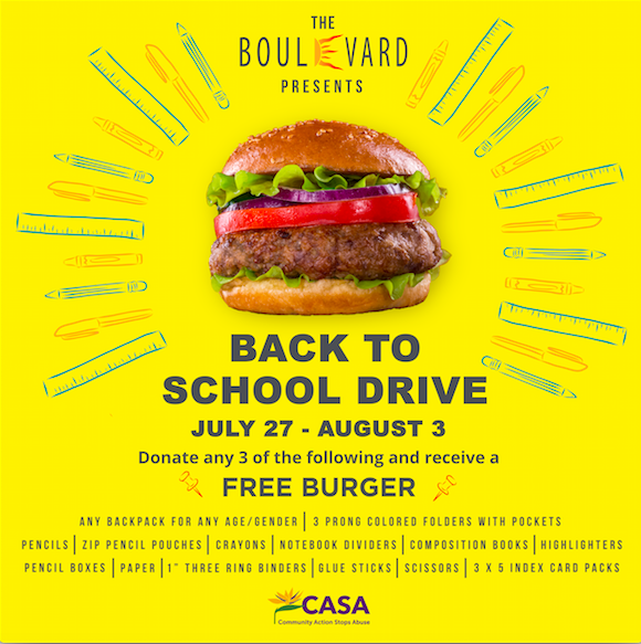 Boulevard Burgers & Tap House Gives Big for CASA