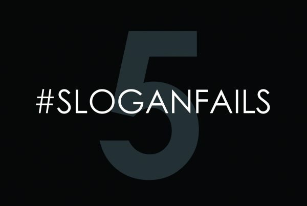 brand slogan fail - image depicting the number five with the hashtag sloganfails