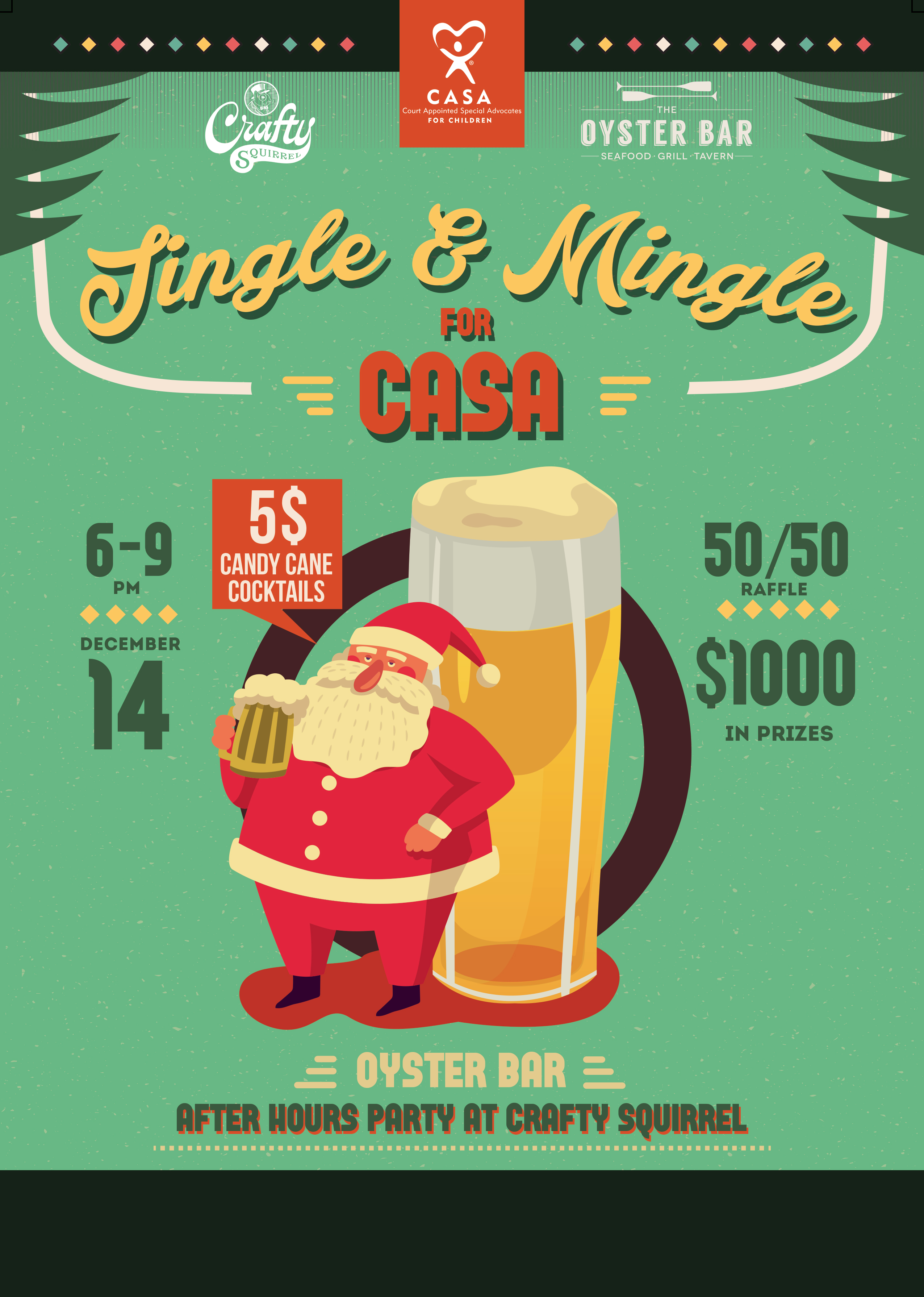 CLIENT NEWS: The Oyster Bar St. Pete to Host ‘Mingle & Jingle’ benefiting CASA