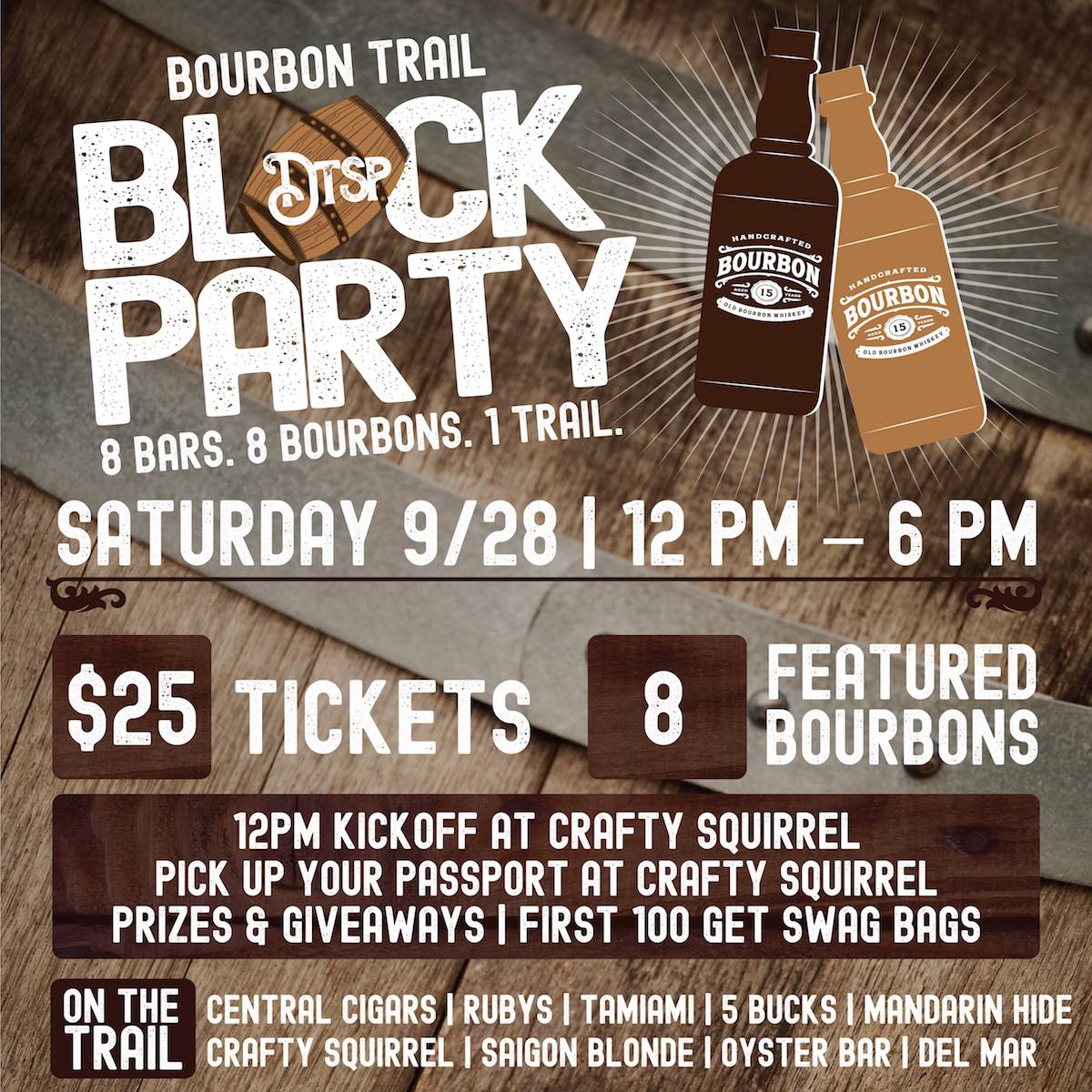 Calling All Bourbon Lovers for a Downtown St. Pete Bourbon Trail Block Party