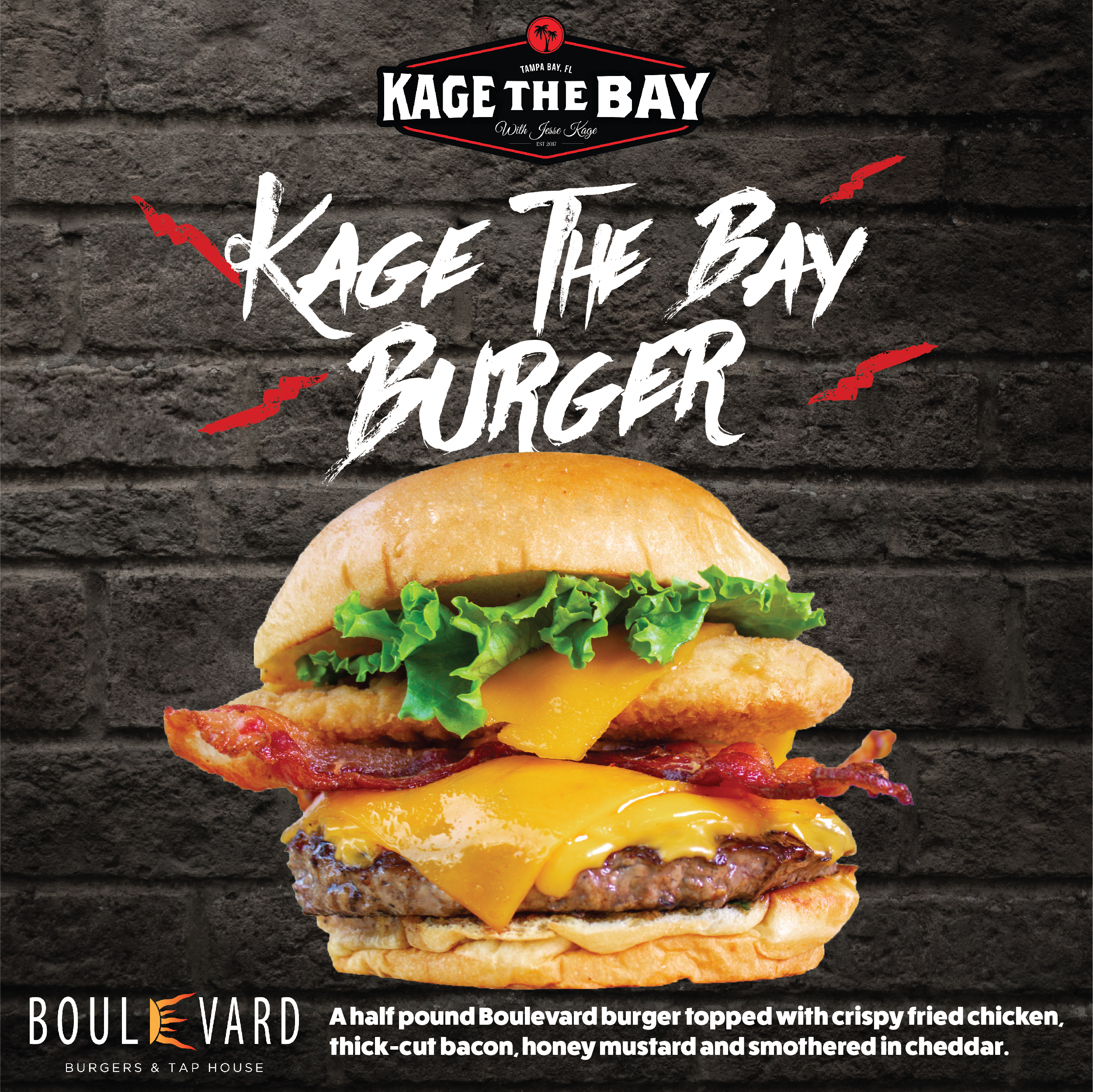 Boulevard Burgers & Tap House Releases Monstrous Kage The Bay Burger