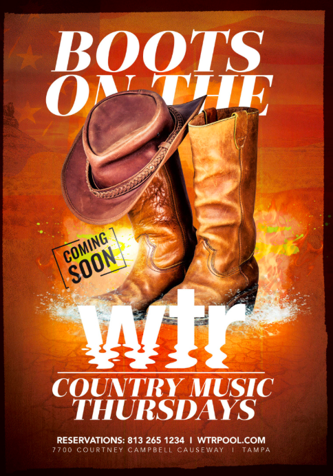 The Godfrey Hotel & Cabanas Presents ‘Boots on the WTR’, a Country Music Series