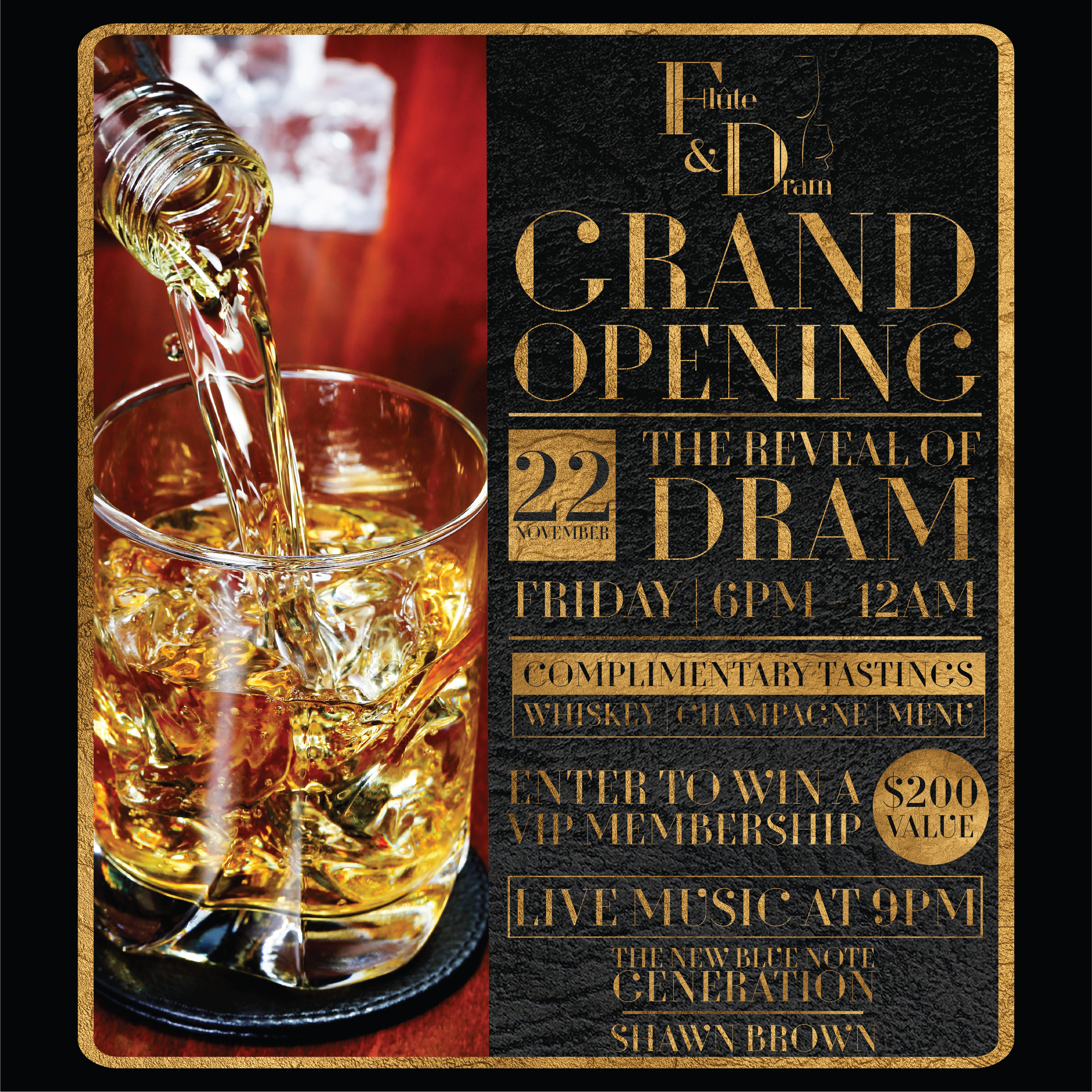 Beach Drive’s ‘Flute and Dram’ Hosts Grand Opening Reception