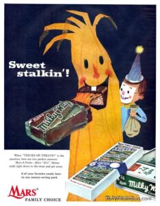 vintage halloween ad milky way