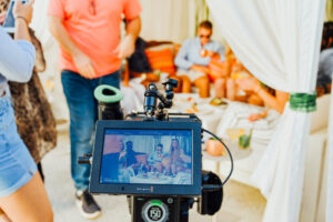 Cameramen on commercial set