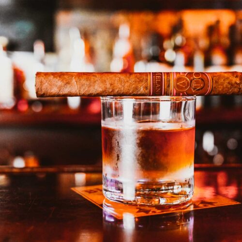 Drink and cigar at Ruby's Elixir and Central Cigars in downtown St. Petersburg, FL