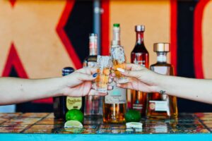 Tequila cheers at Nueva Cantina