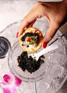 Caviar at Flute & Dram on Beach Drive in downtown St. Petersburg