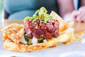 Ahi tuna stack at the Boulevard Burgers and Taphouse