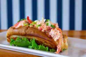 Lobster roll at the Boulevard Burgers and Taphouse