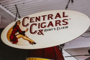 Central Cigars Outdoor Sign in St. Petersburg Florida