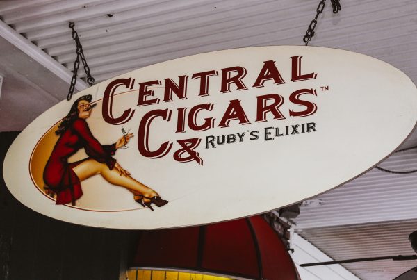 Central Cigars Outdoor Sign in St. Petersburg Florida