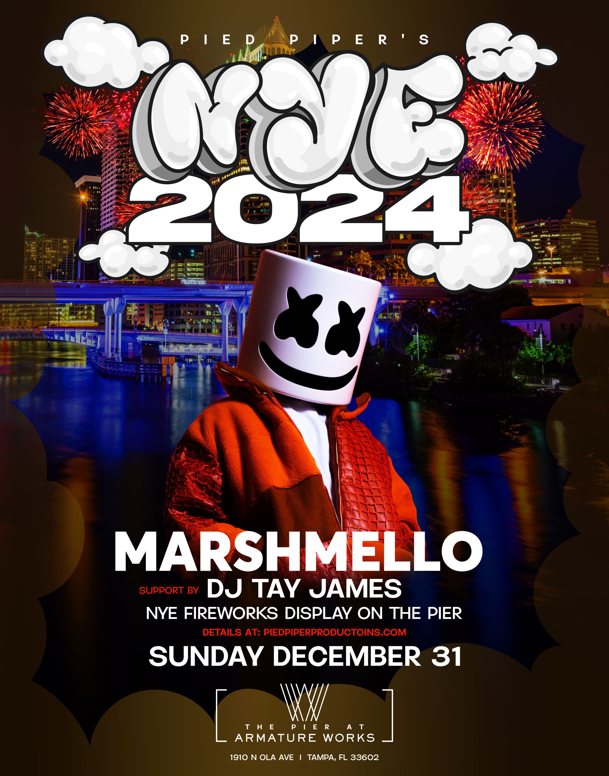 Grammy Nominated Artist, Marshmello to Perform on New Year’s Eve at Armature Works