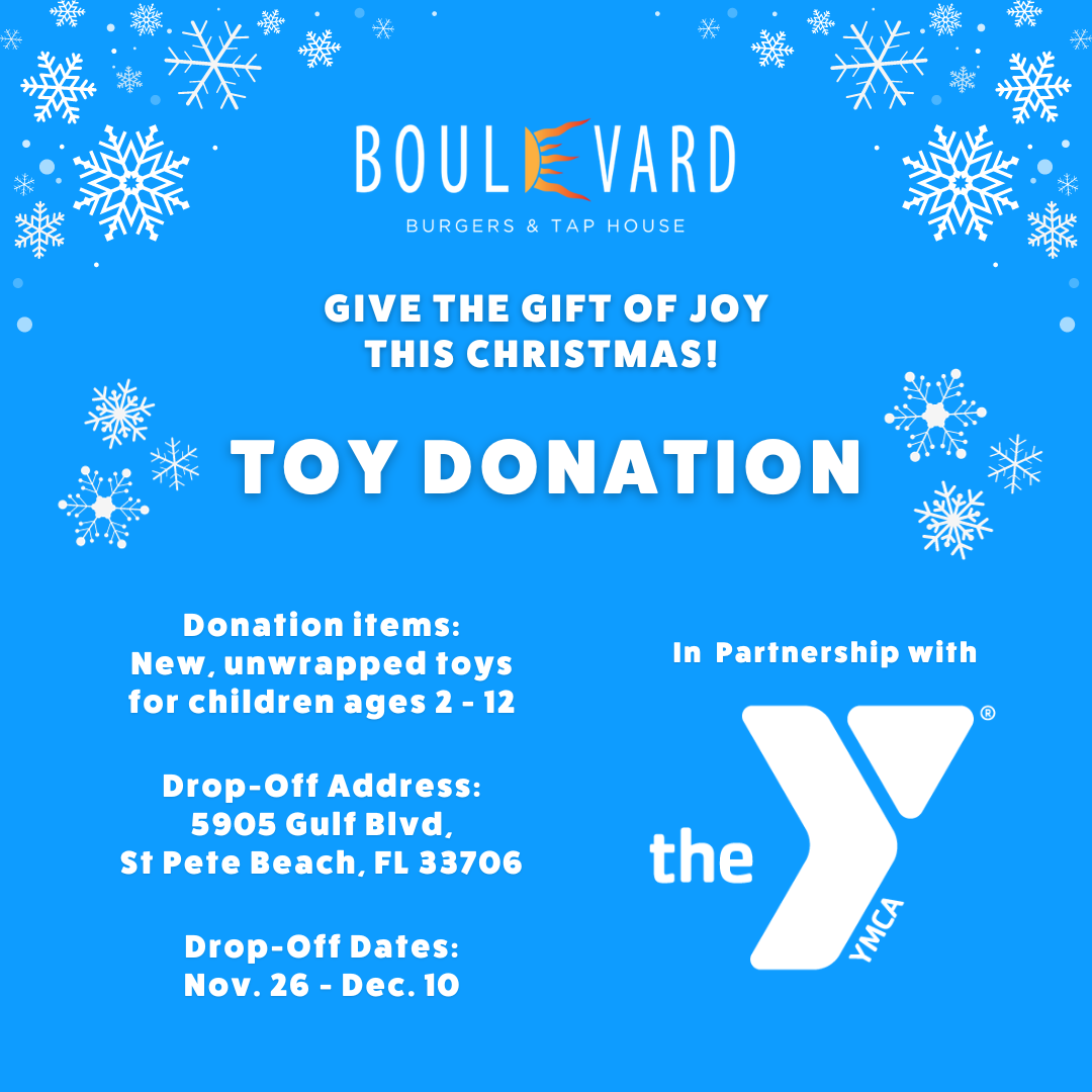 Boulevard Burgers to Host Toy Donation with YMCA