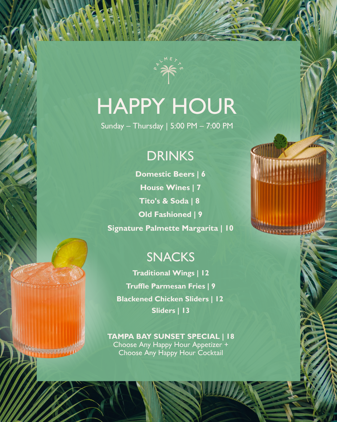 The Westin’s Palmette Brasserie and Bar Sweetens the Summer with $6 – $12 Happy Hour